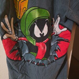 Vintage 90s Marvin the Martian blue shirt - M